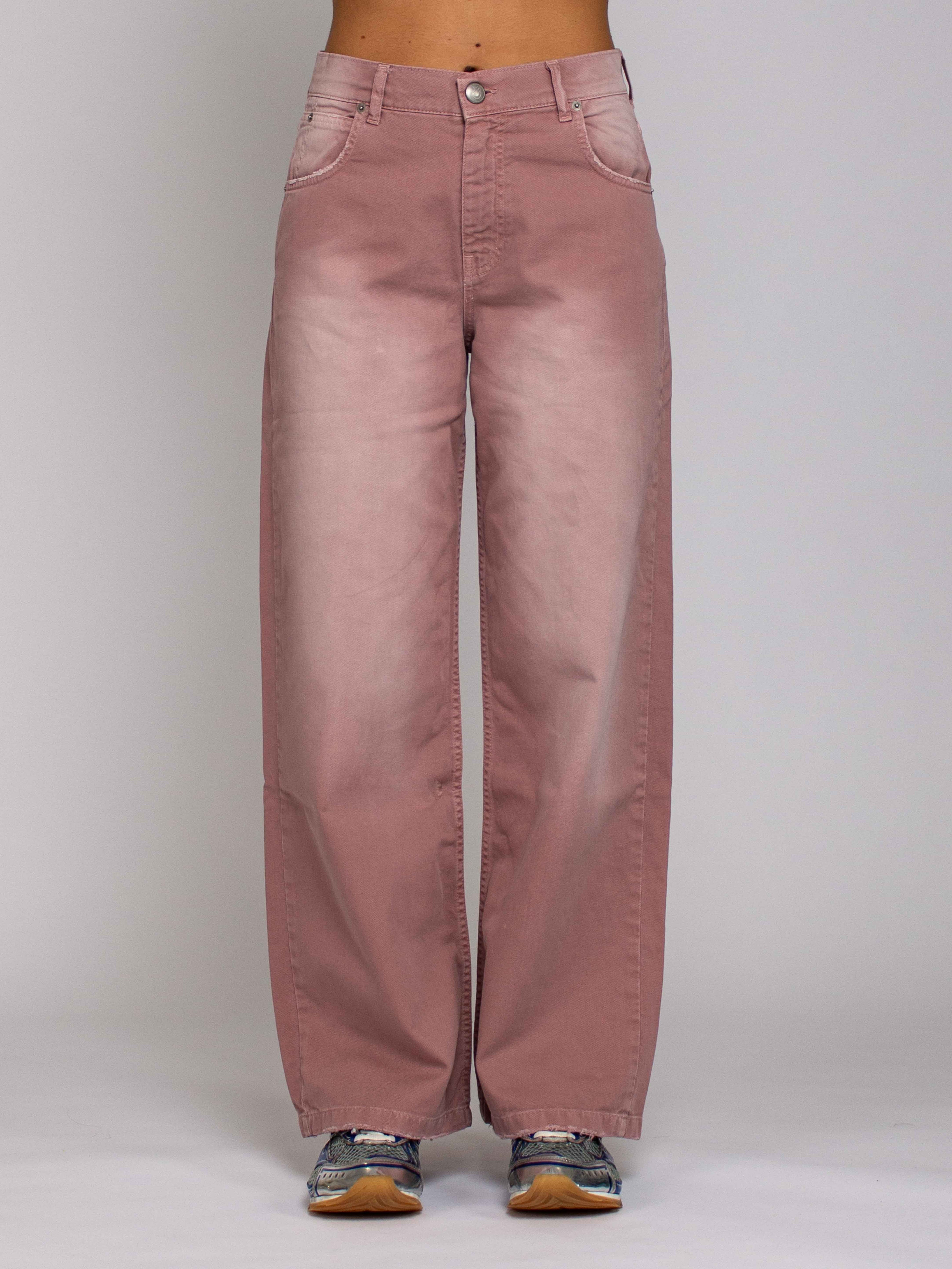 Emma Vita Media Gamba Ampia - Denim Rosé