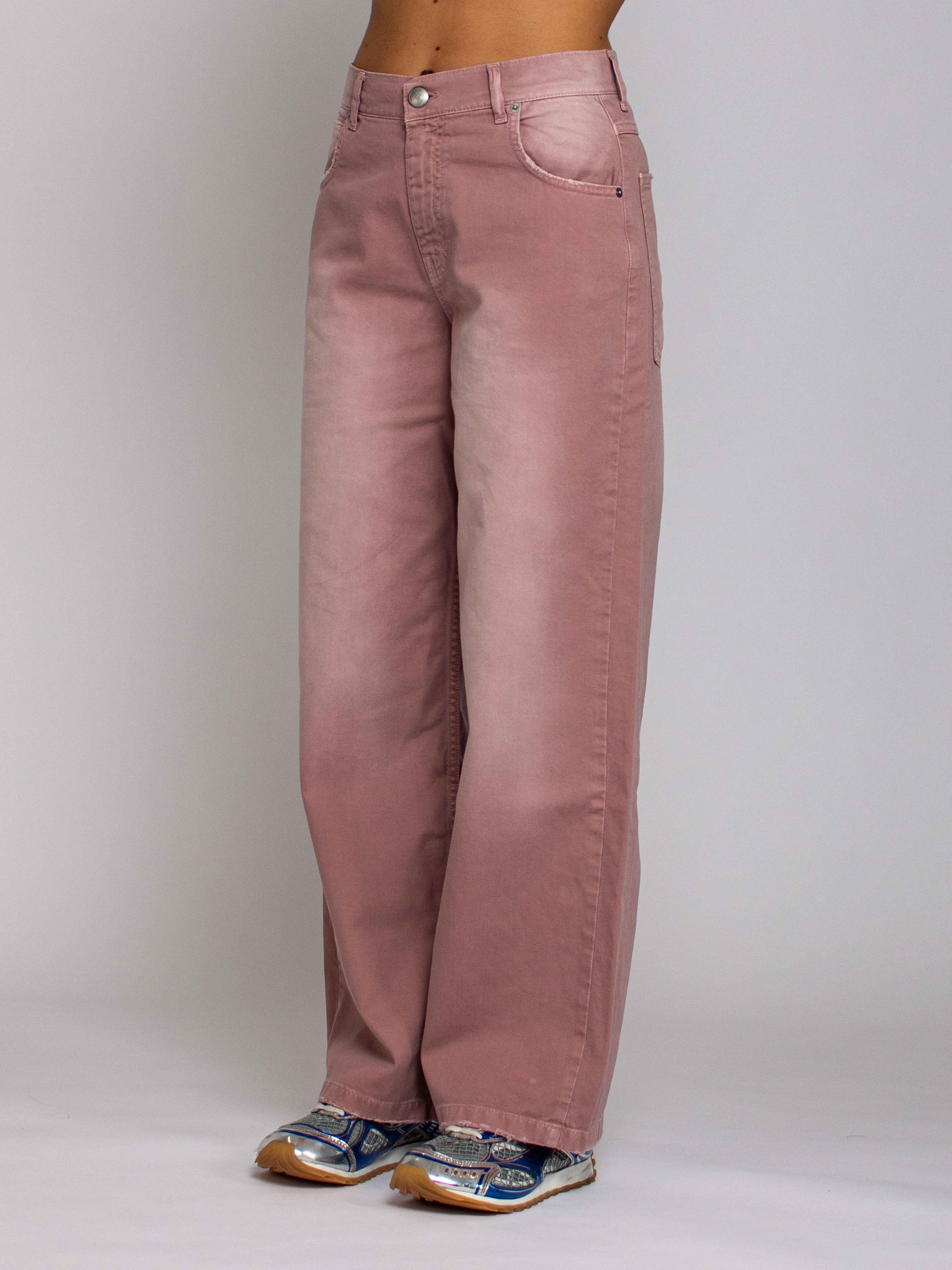 Emma Vita Media Gamba Ampia - Denim Rosé
