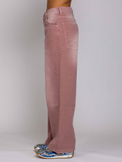 Emma Vita Media Gamba Ampia - Denim Rosé