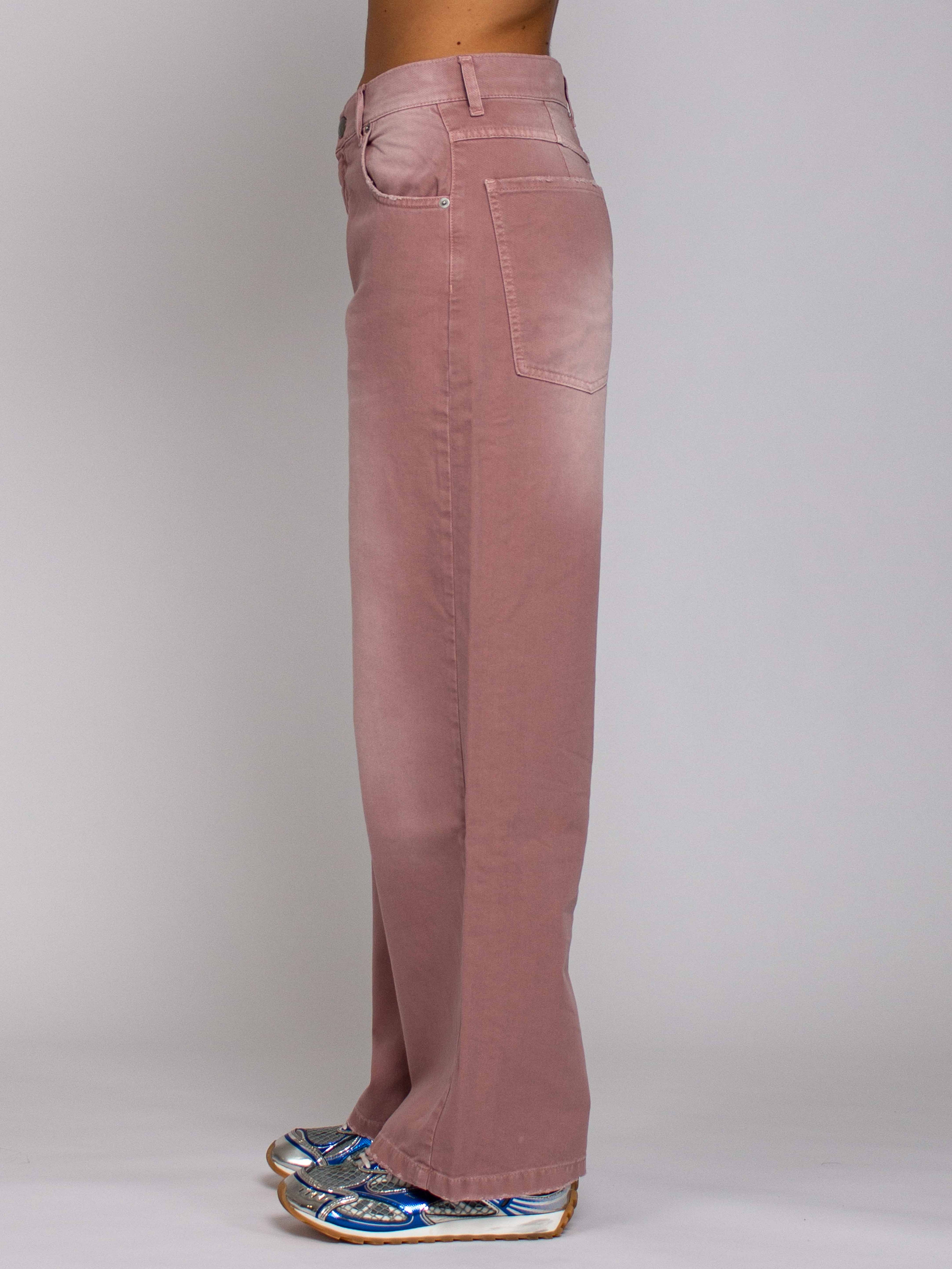 Emma Vita Media Gamba Ampia - Denim Rosé