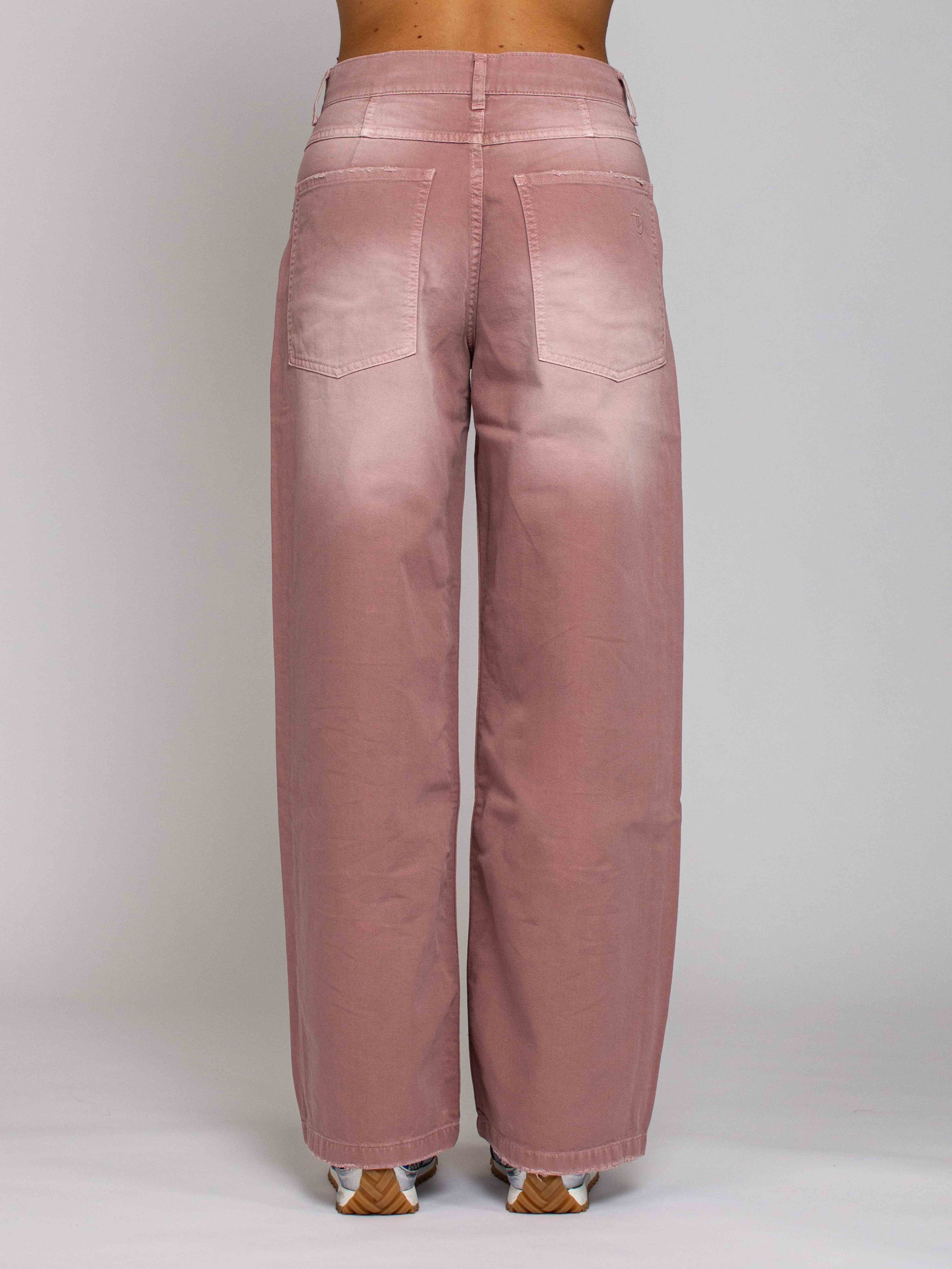Emma Vita Media Gamba Ampia - Denim Rosé