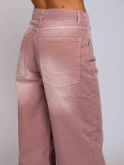 Emma Vita Media Gamba Ampia - Denim Rosé