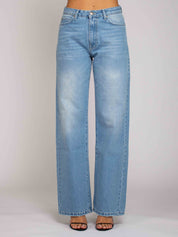 Emily Vita Media Gamba Dritta - Denim Chiaro