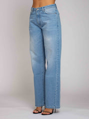Emily Vita Media Gamba Dritta - Denim Chiaro