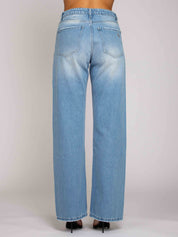 Emily Vita Media Gamba Dritta - Denim Chiaro