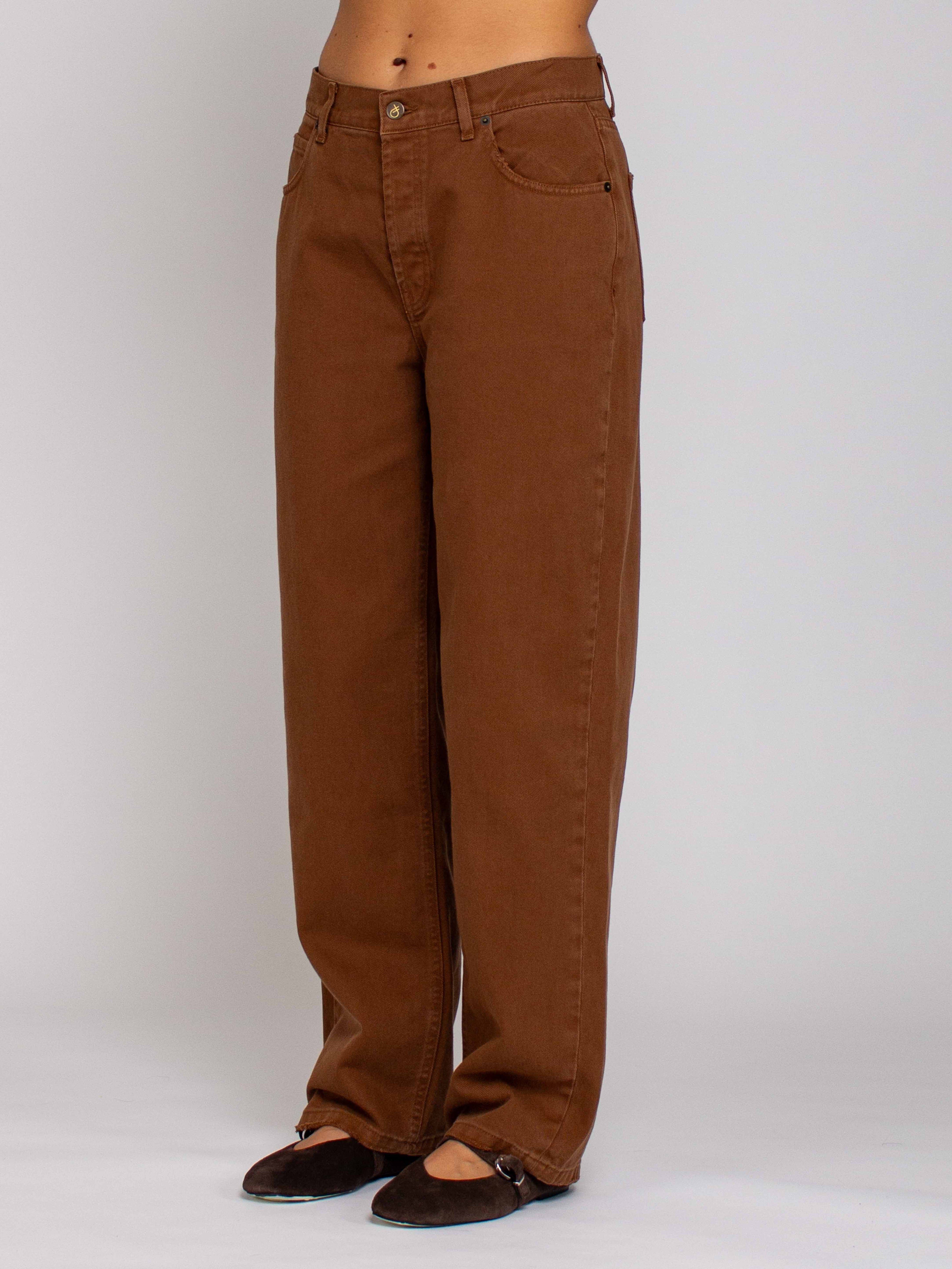 Twiggy Vita Alta Boyfriend - Denim Cammello