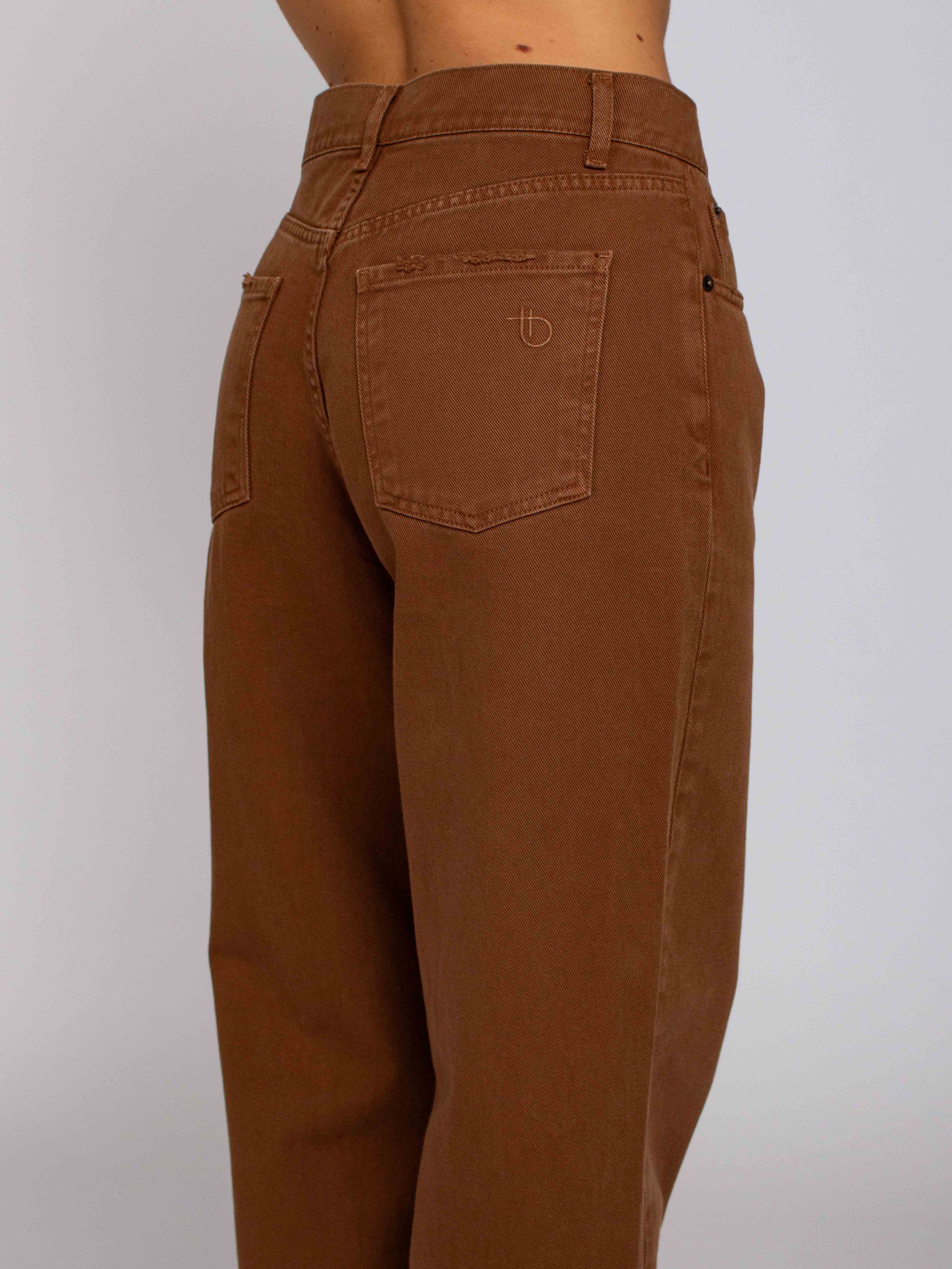 Twiggy Vita Alta Boyfriend - Denim Cammello
