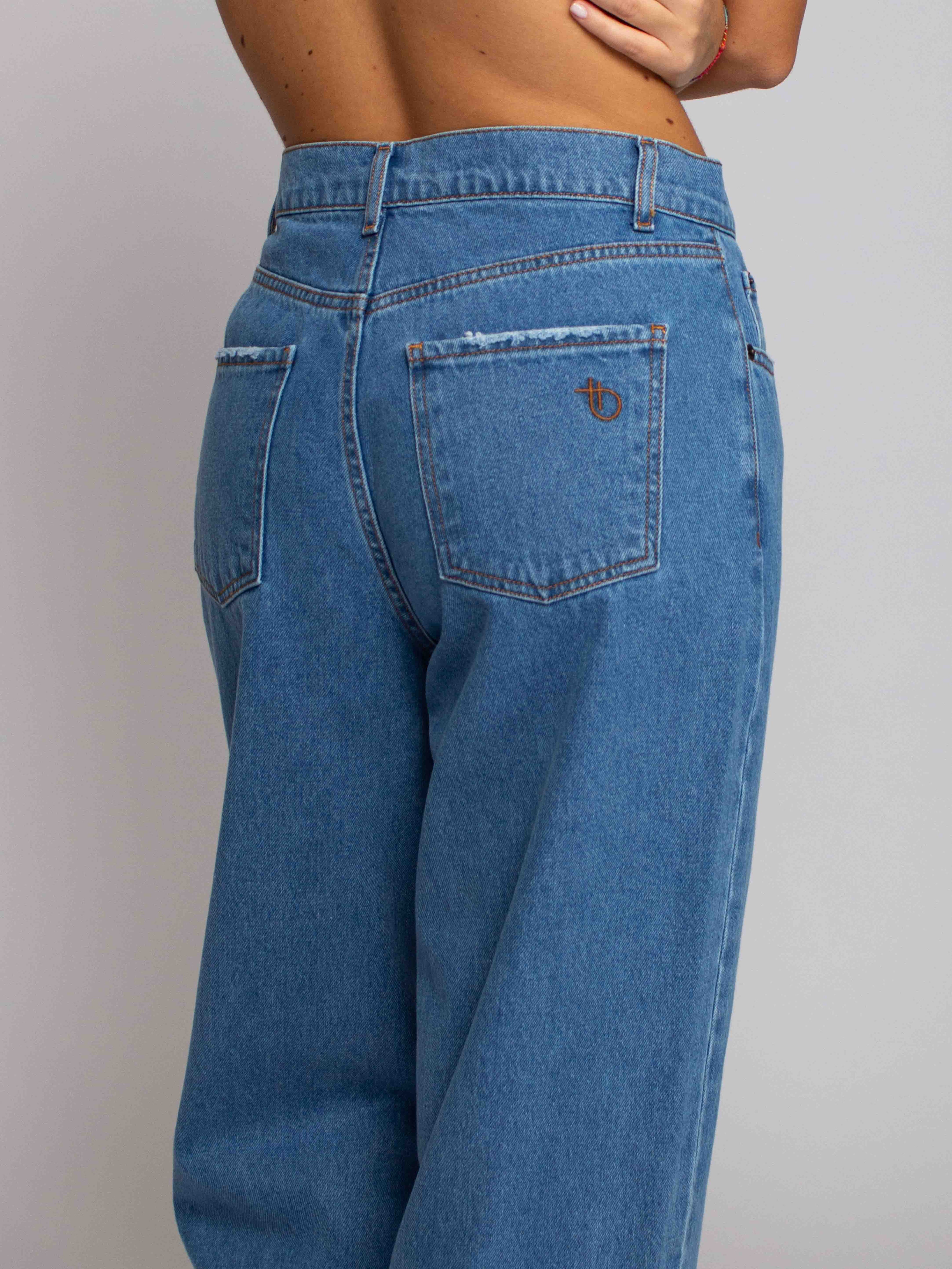 Grace Vita Alta Boyfriend - Denim Scuro