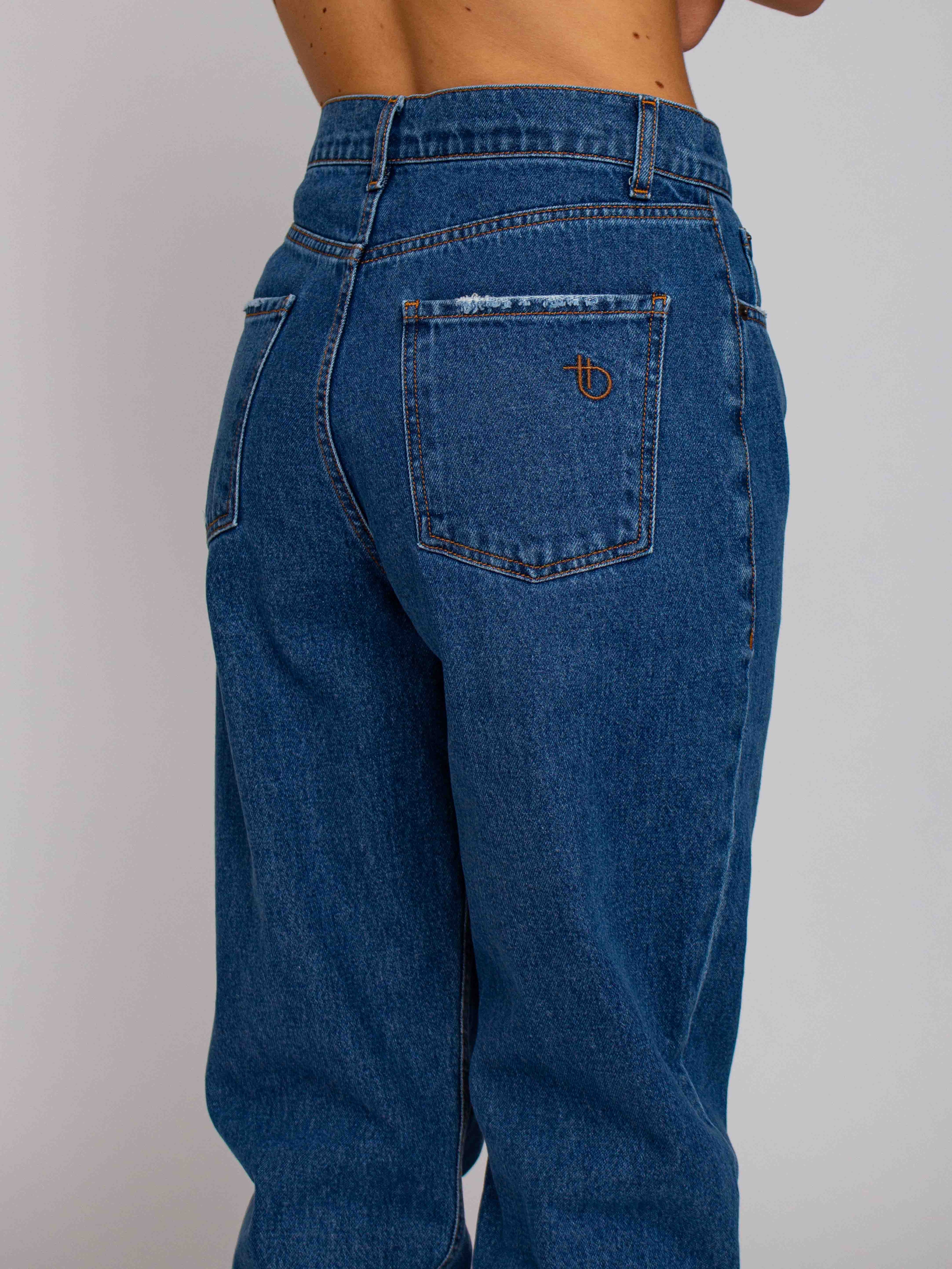 Diana Vita Alta Boyfriend - Denim Chiaro