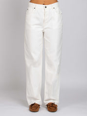 Twiggy Vita Alta Boyfriend - Denim Bianco