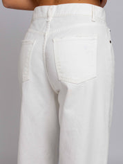 Twiggy Vita Alta Boyfriend - Denim Bianco