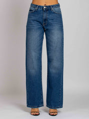 Emily Vita Media Gamba Dritta - Denim Scuro