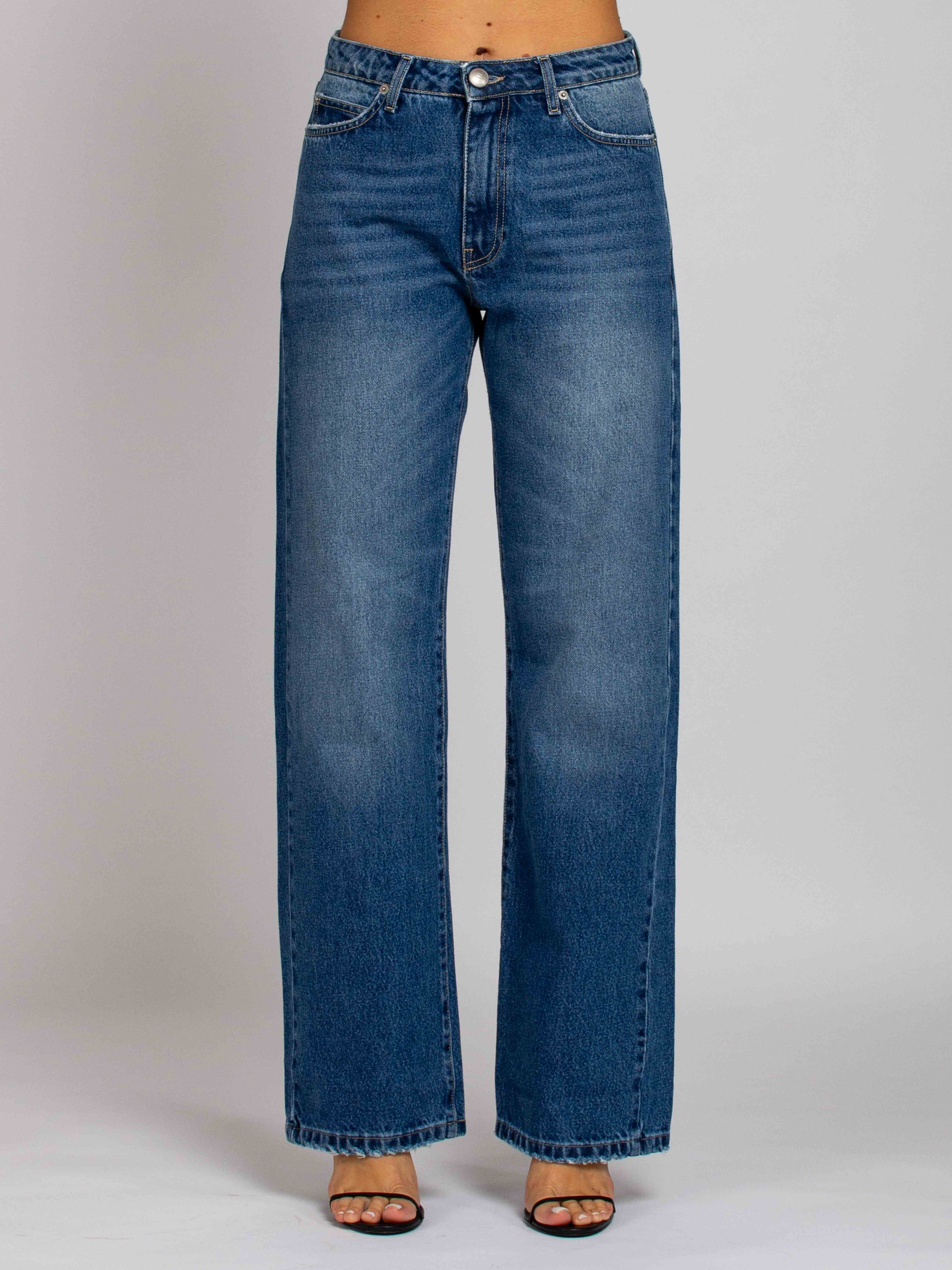 Emily Vita Media Gamba Dritta - Denim Scuro