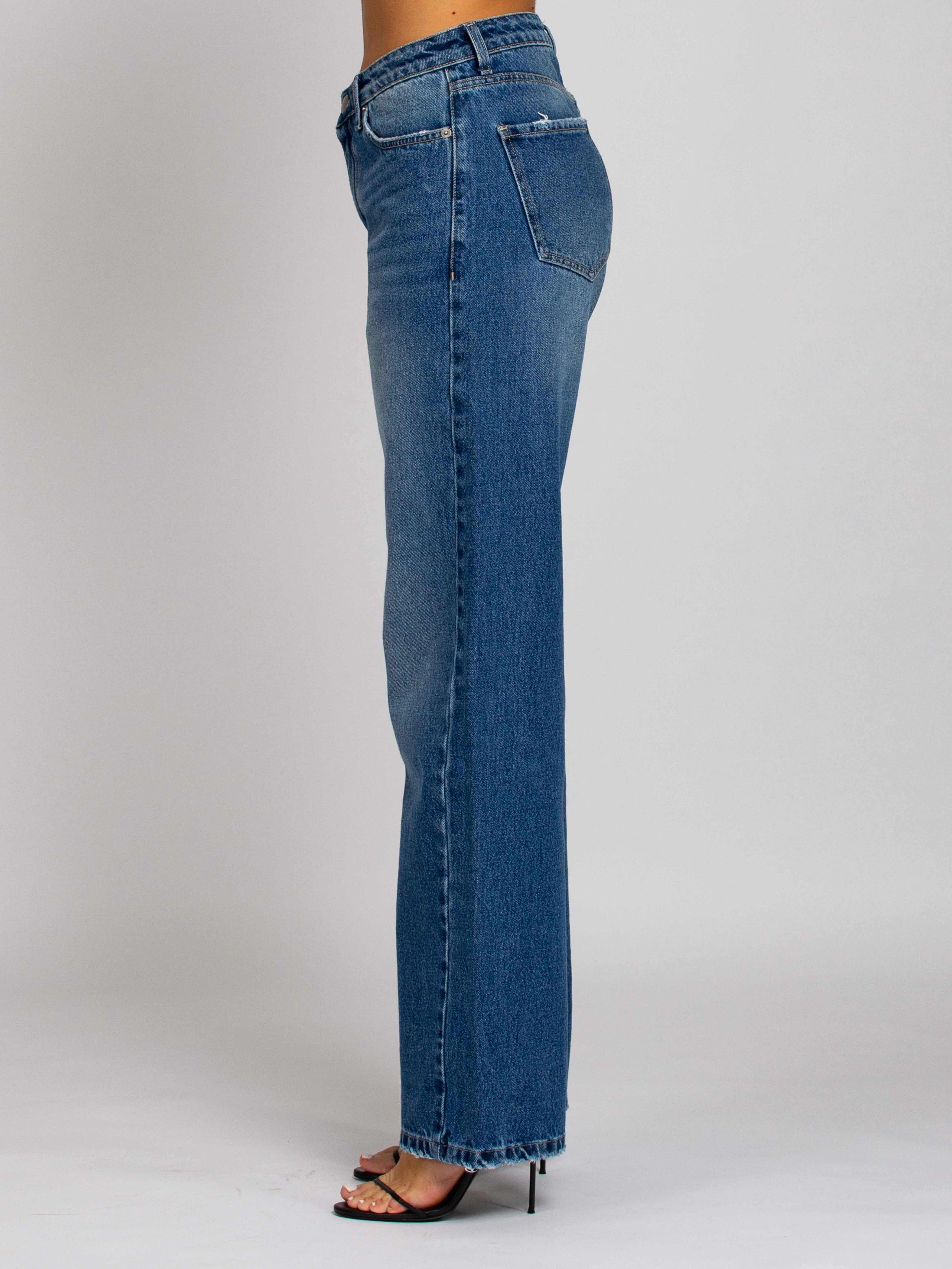 Emily Vita Media Gamba Dritta - Denim Scuro