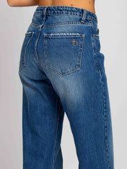 Emily Vita Media Gamba Dritta - Denim Scuro