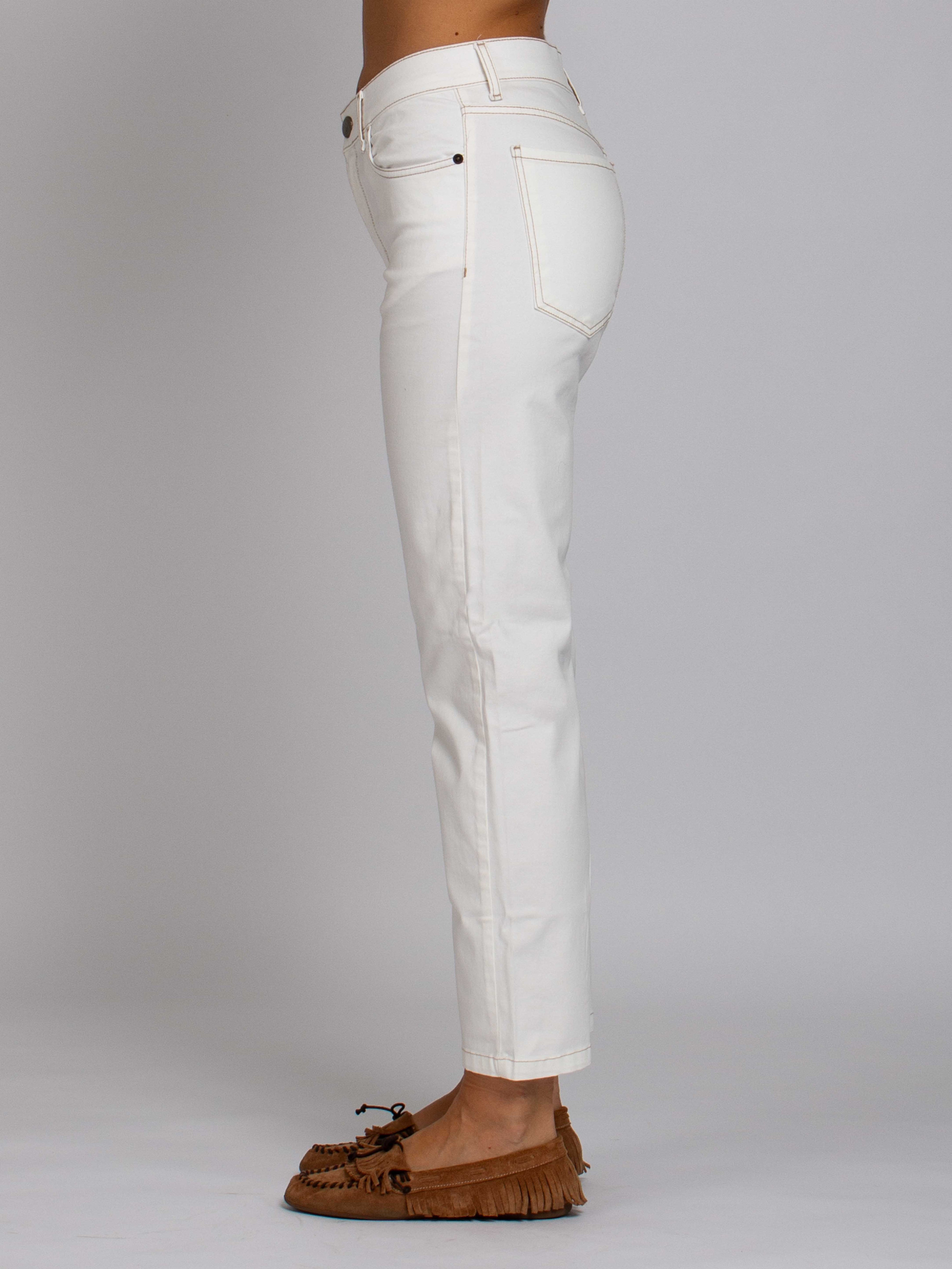 Coco Vita Media Gamba Dritta - Denim Avorio