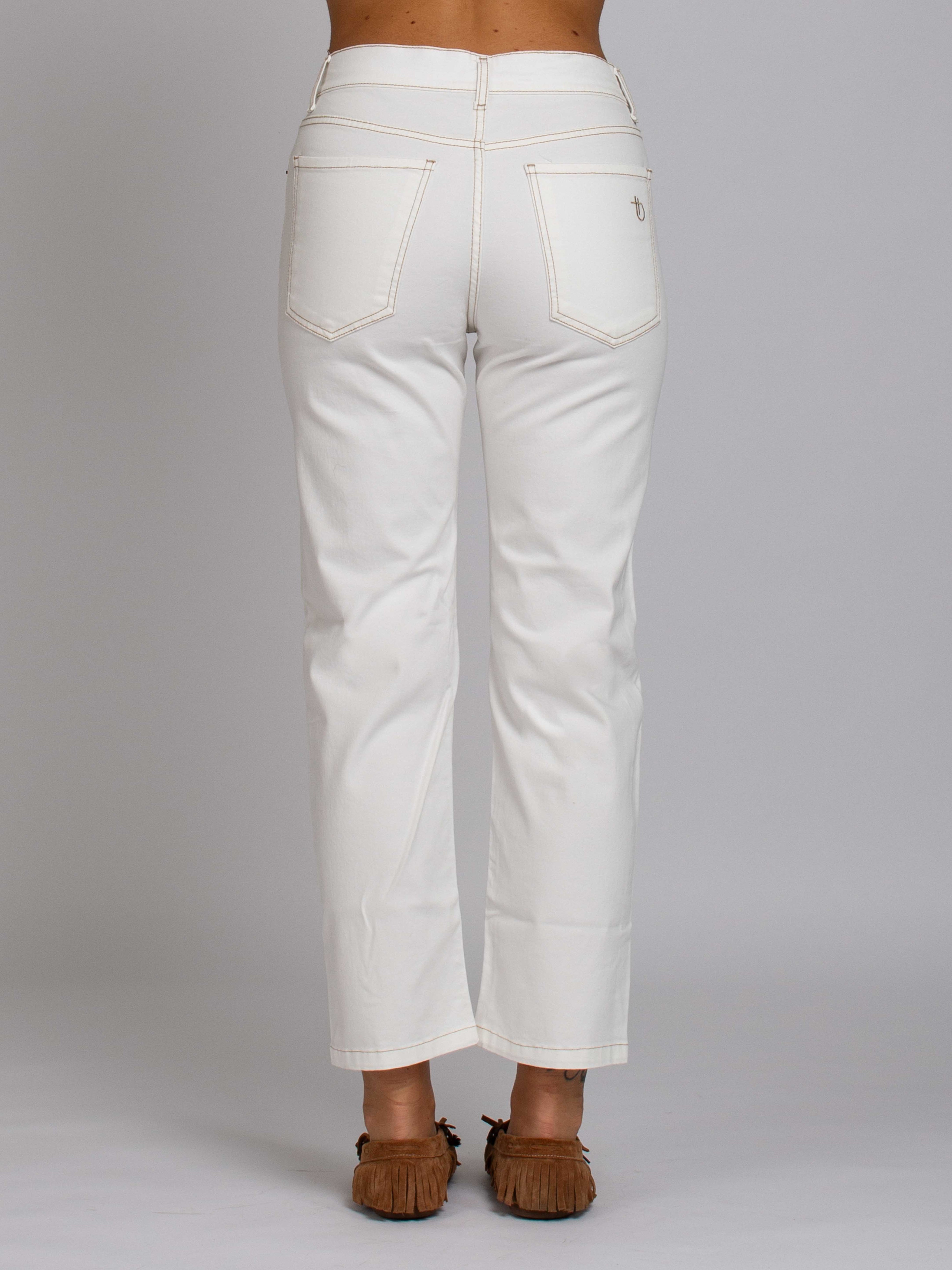 Coco Vita Media Gamba Dritta - Denim Avorio