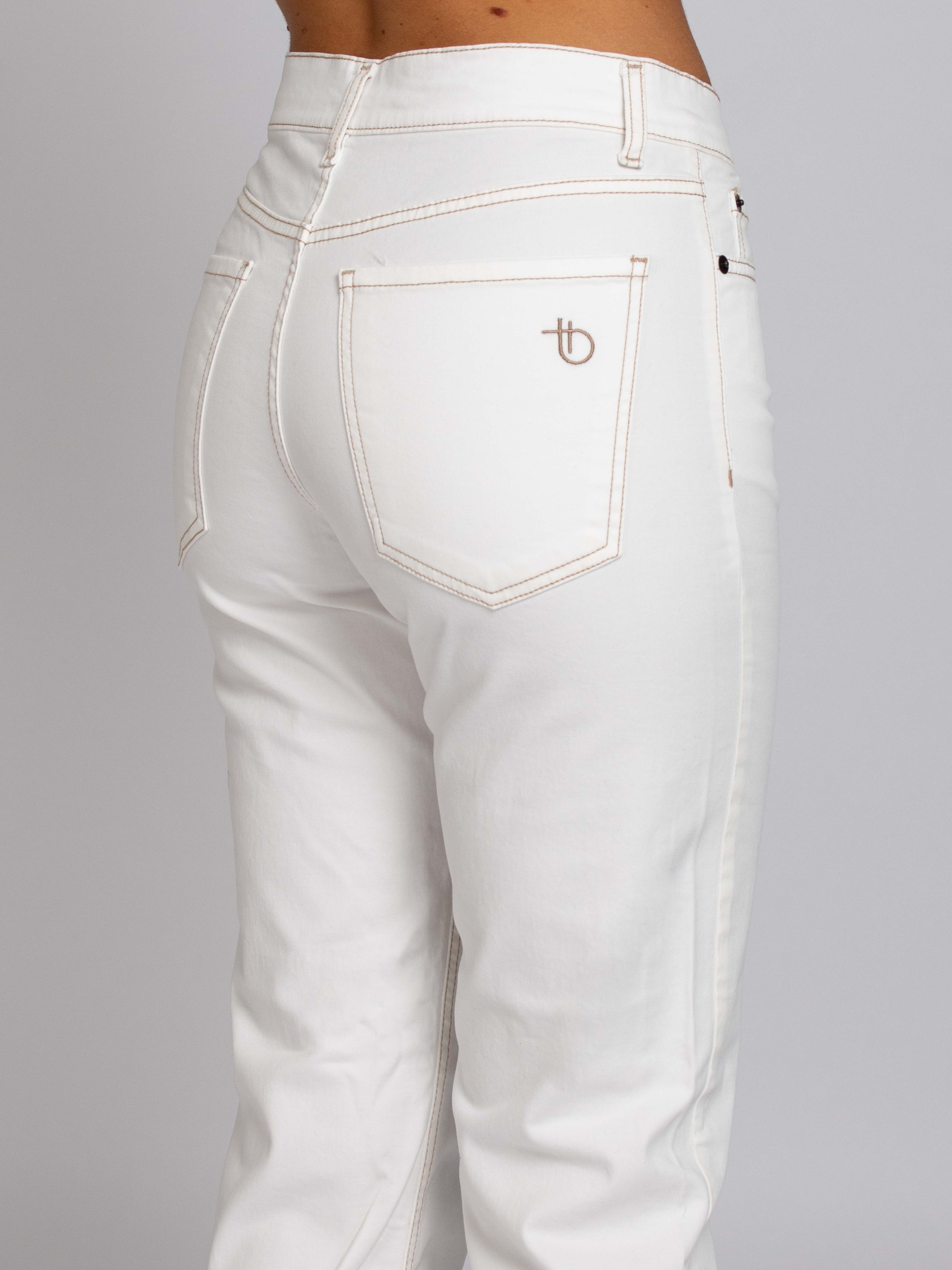 Coco Vita Media Gamba Dritta - Denim Avorio