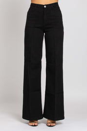 Jane Vita Alta Gamba Dritta - Denim Black