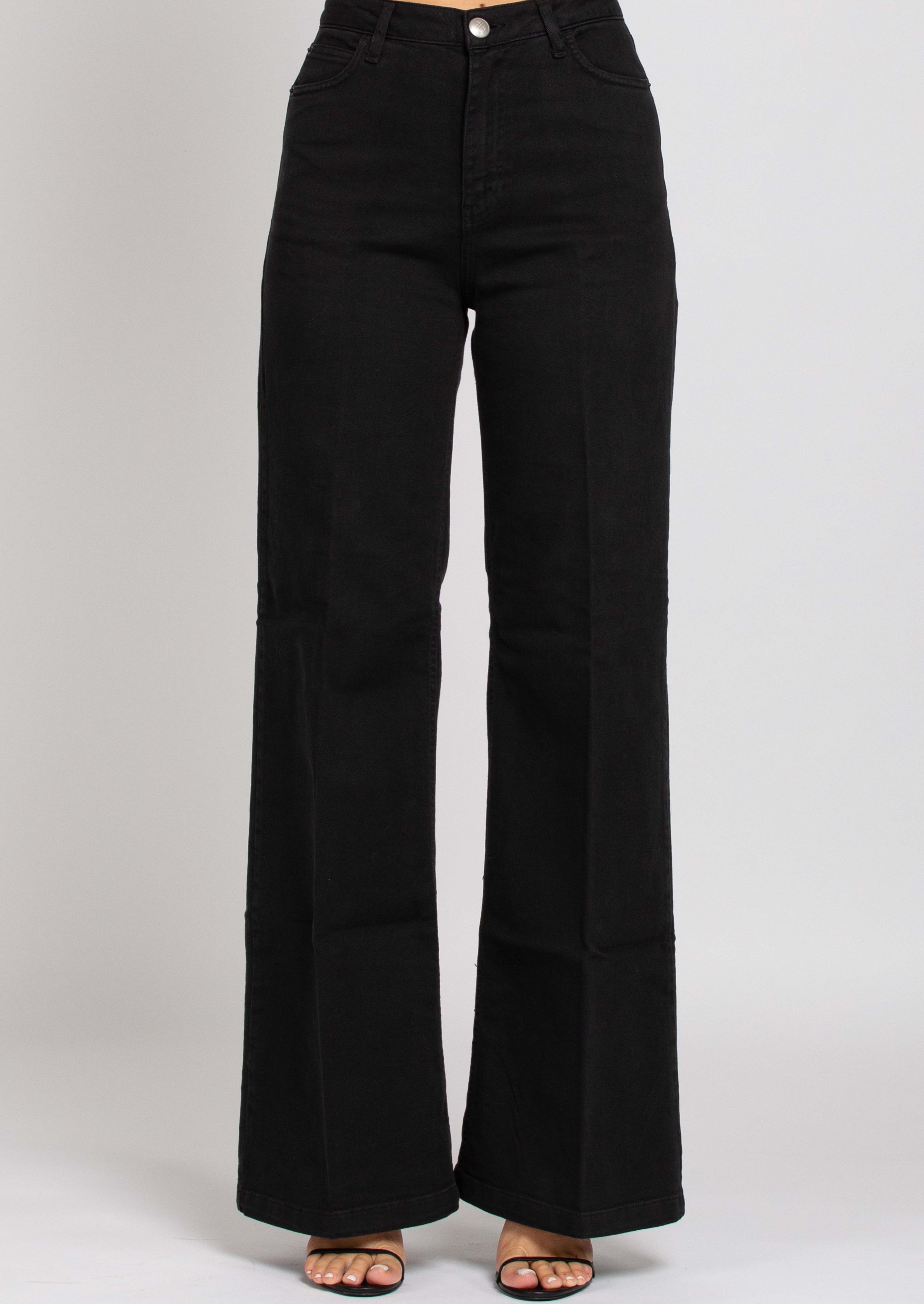 Jane Vita Alta Gamba Dritta - Denim Black