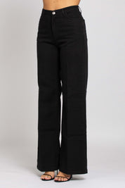 Jane Vita Alta Gamba Dritta - Denim Black