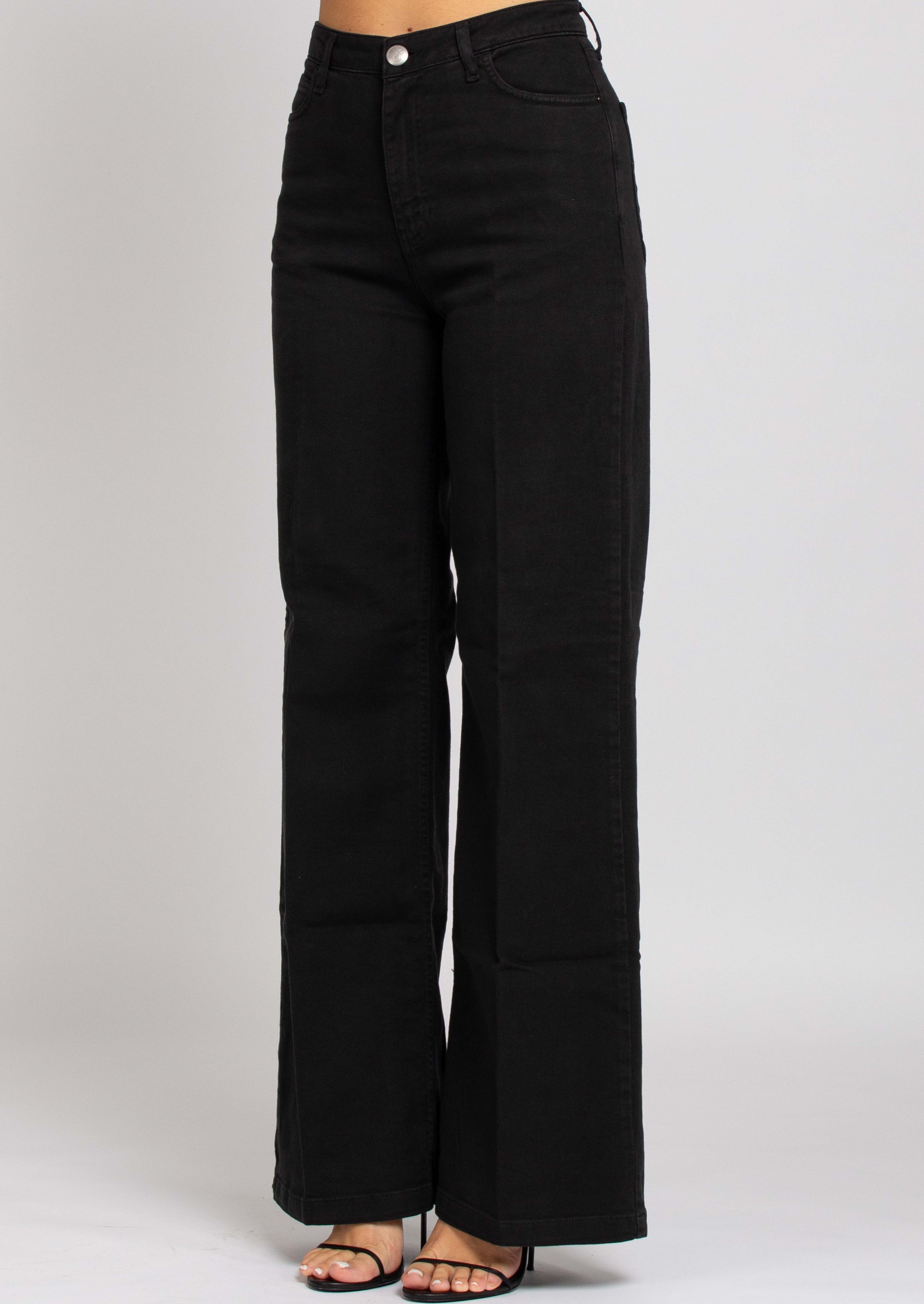 Jane Vita Alta Gamba Dritta - Denim Black