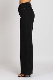 Jane Vita Alta Gamba Dritta - Denim Black