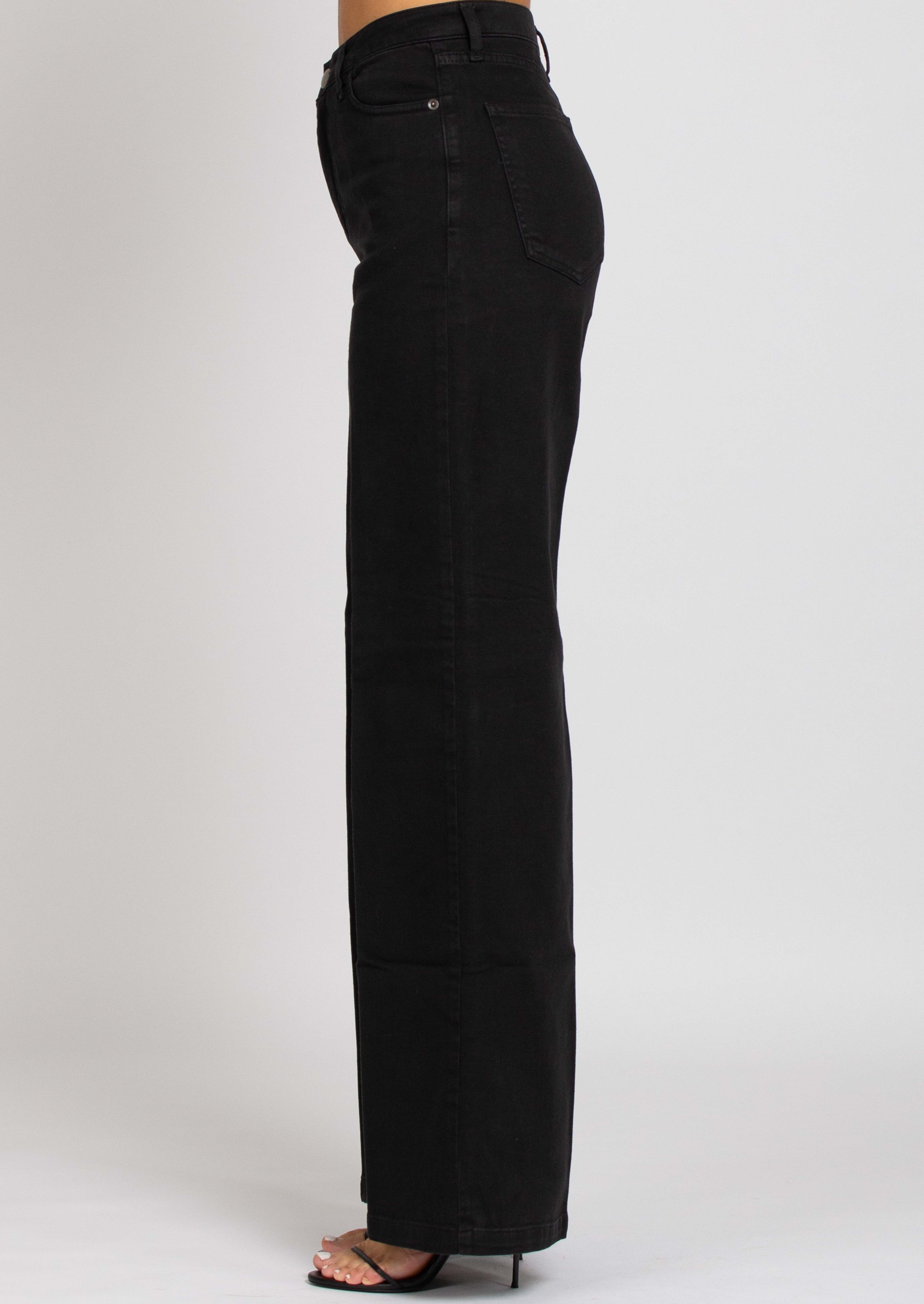 Jane Vita Alta Gamba Dritta - Denim Black