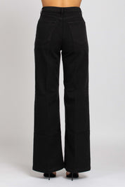 Jane Vita Alta Gamba Dritta - Denim Black