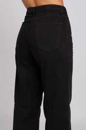 Jane Vita Alta Gamba Dritta - Denim Black