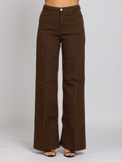 Jane Vita Alta Gamba Dritta - Denim Moro