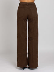 Jane Vita Alta Gamba Dritta - Denim Moro