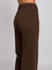 Jane Vita Alta Gamba Dritta - Denim Moro