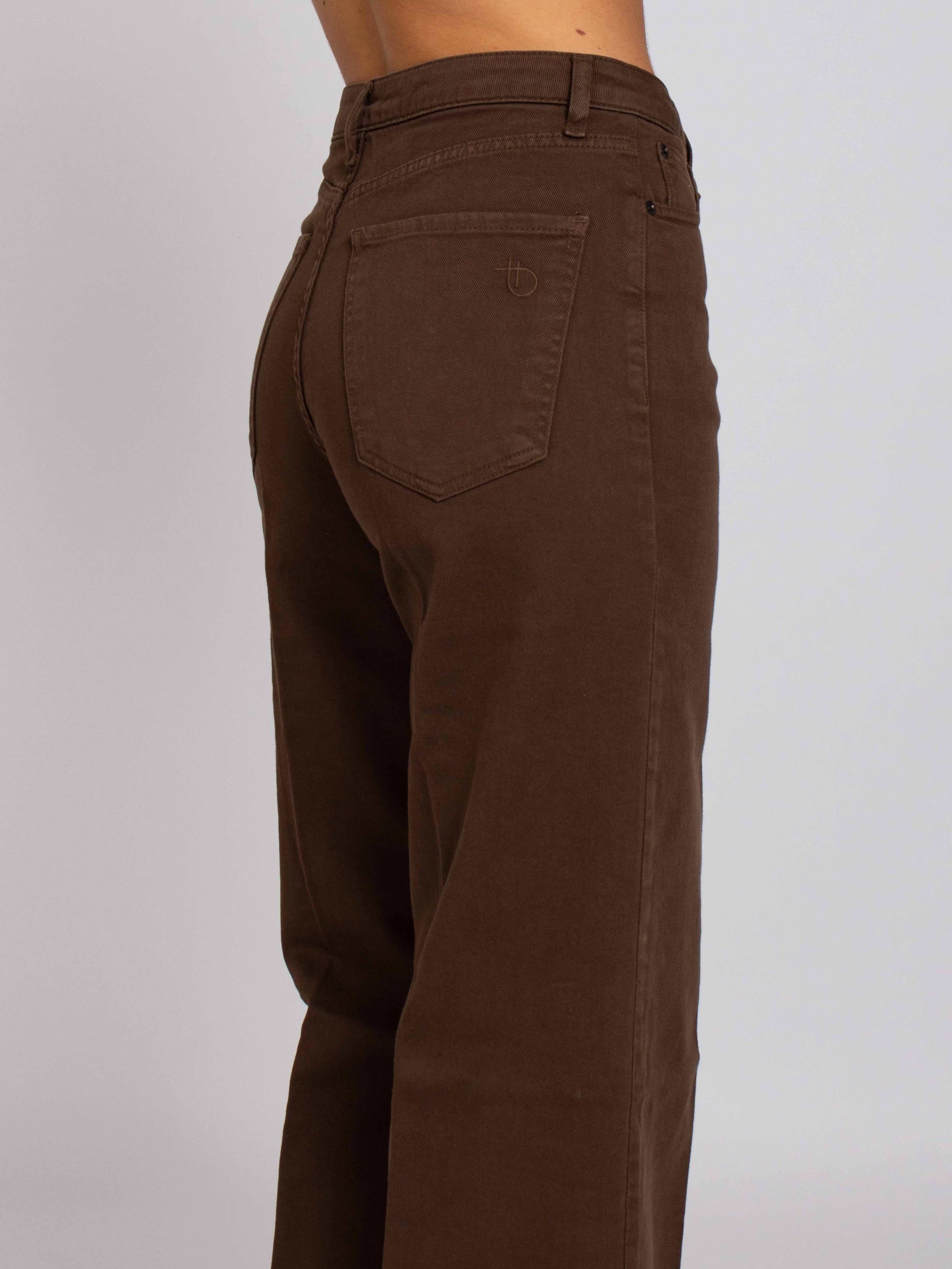 Jane Vita Alta Gamba Dritta - Denim Moro