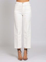 Carolyn Vita Alta Gamba Dritta - Denim White