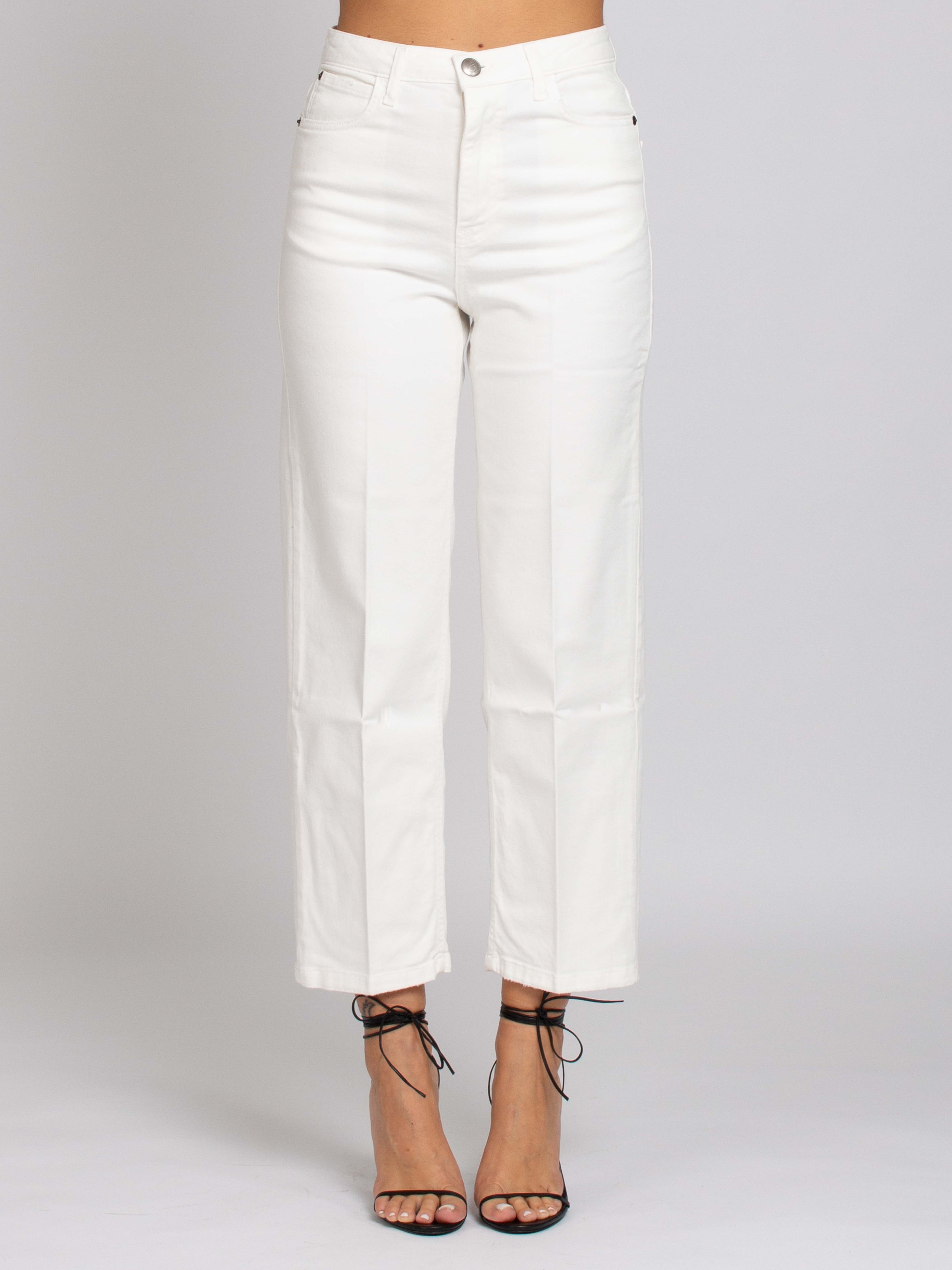 Carolyn Vita Alta Gamba Dritta - Denim White