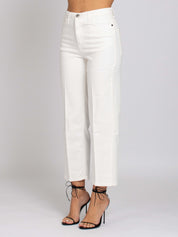Carolyn Vita Alta Gamba Dritta - Denim White