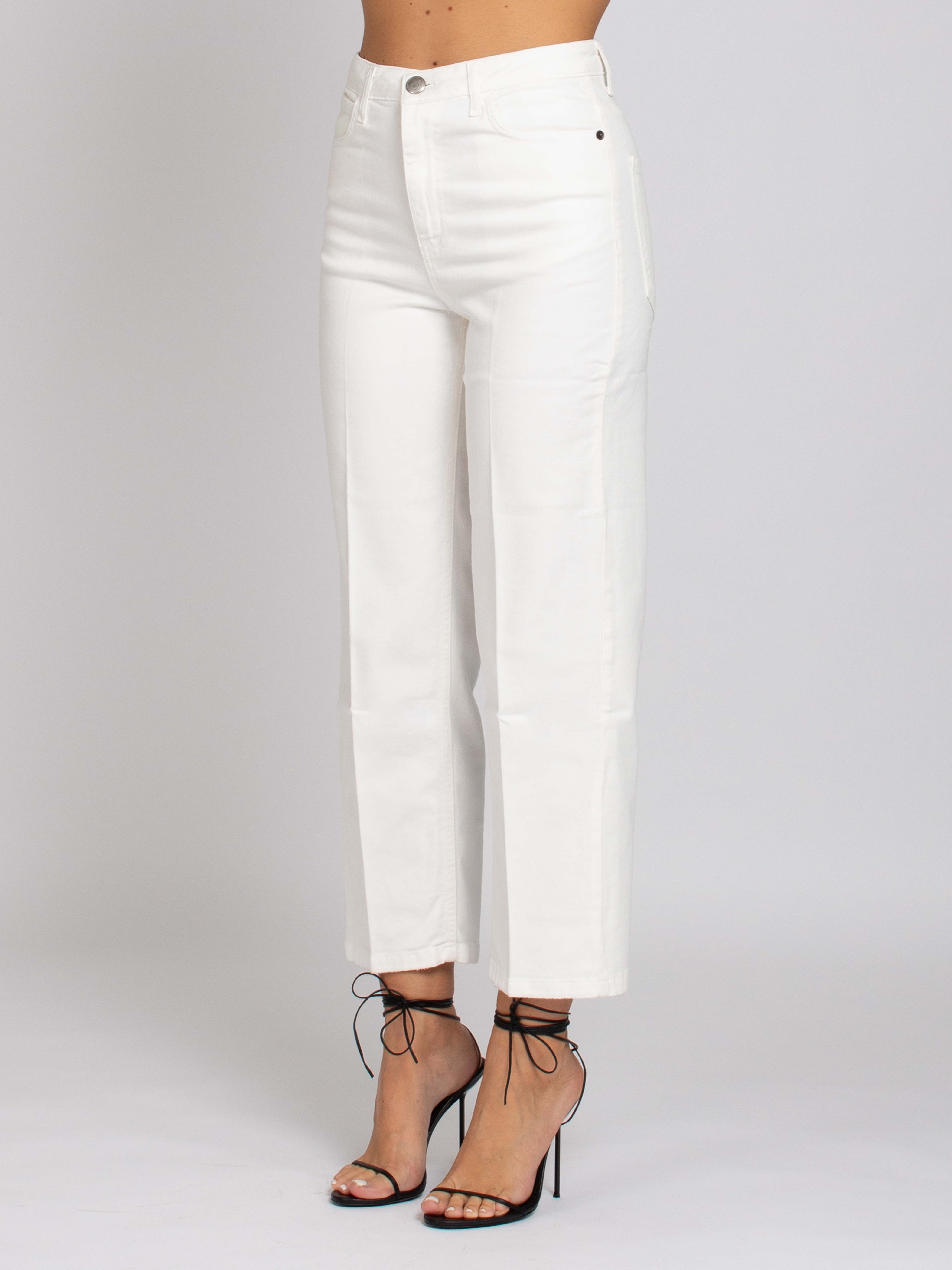 Carolyn Vita Alta Gamba Dritta - Denim White