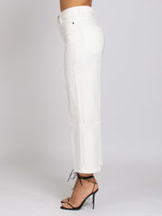 Carolyn Vita Alta Gamba Dritta - Denim White
