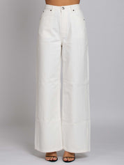 Brigitte Vita Alta gamba Dritta - Denim White