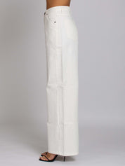 Brigitte Vita Alta gamba Dritta - Denim White