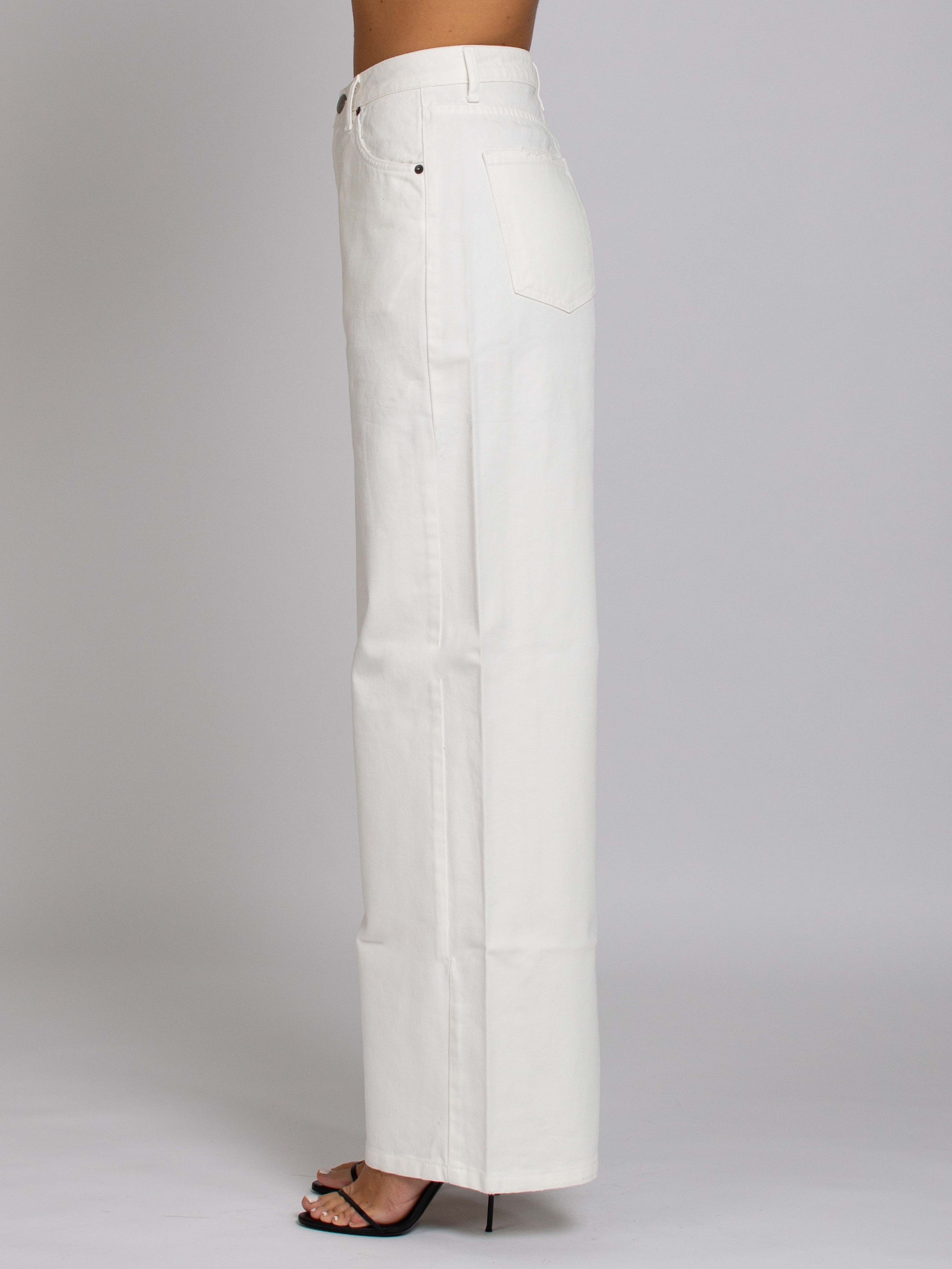 Brigitte Vita Alta gamba Dritta - Denim White