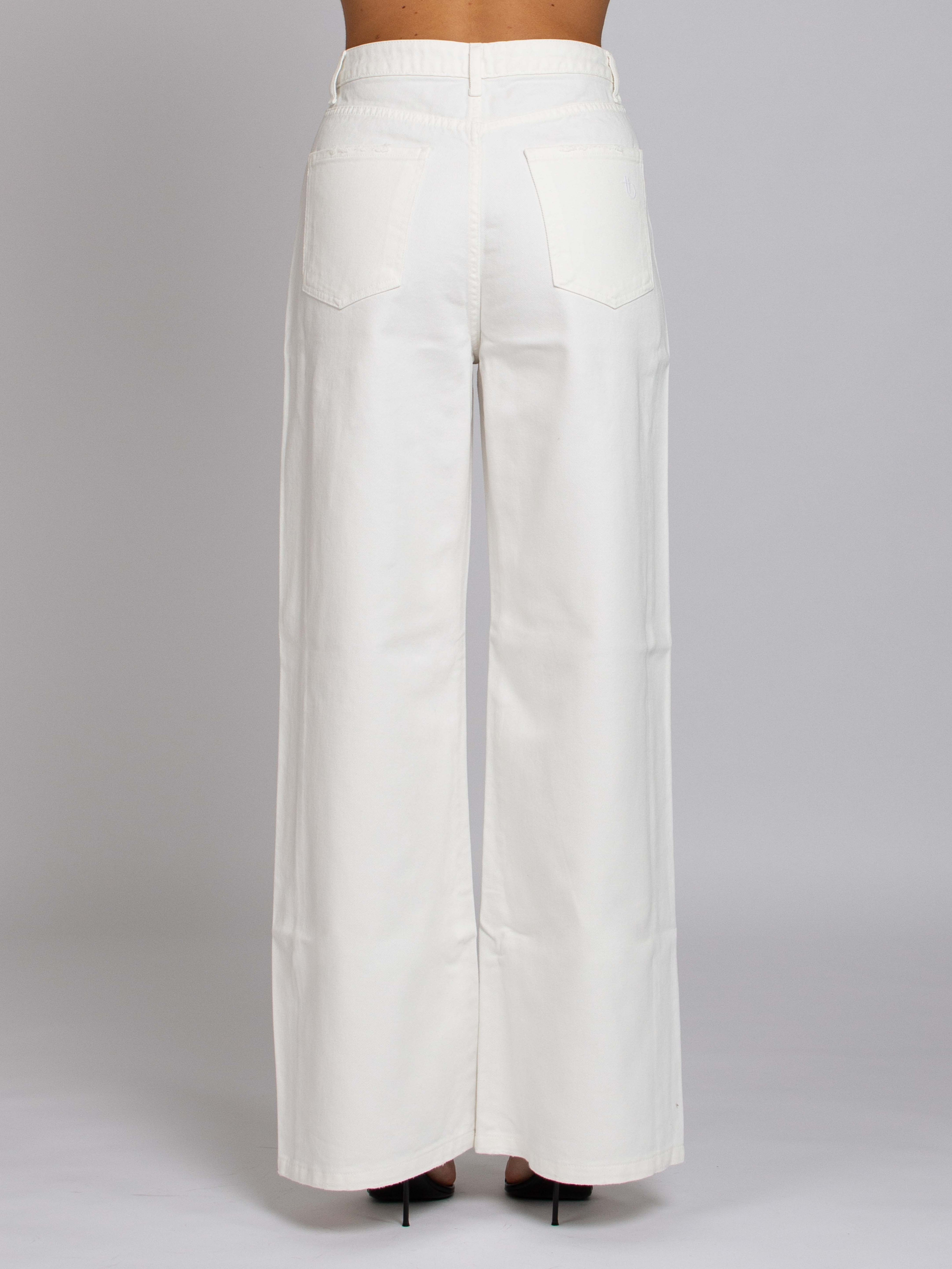 Brigitte Vita Alta gamba Dritta - Denim White
