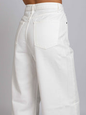Brigitte Vita Alta gamba Dritta - Denim White