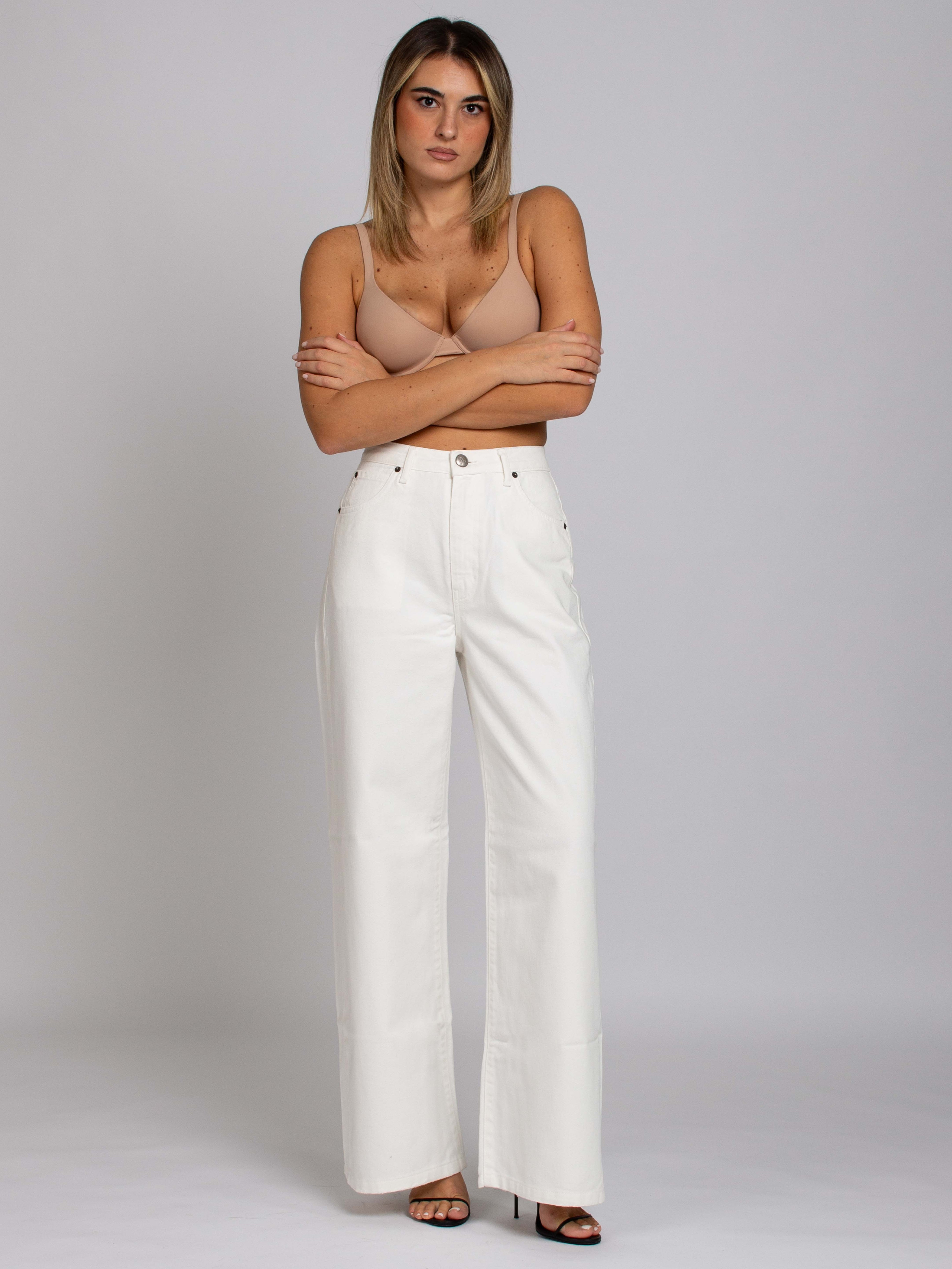 Brigitte Vita Alta gamba Dritta - Denim White