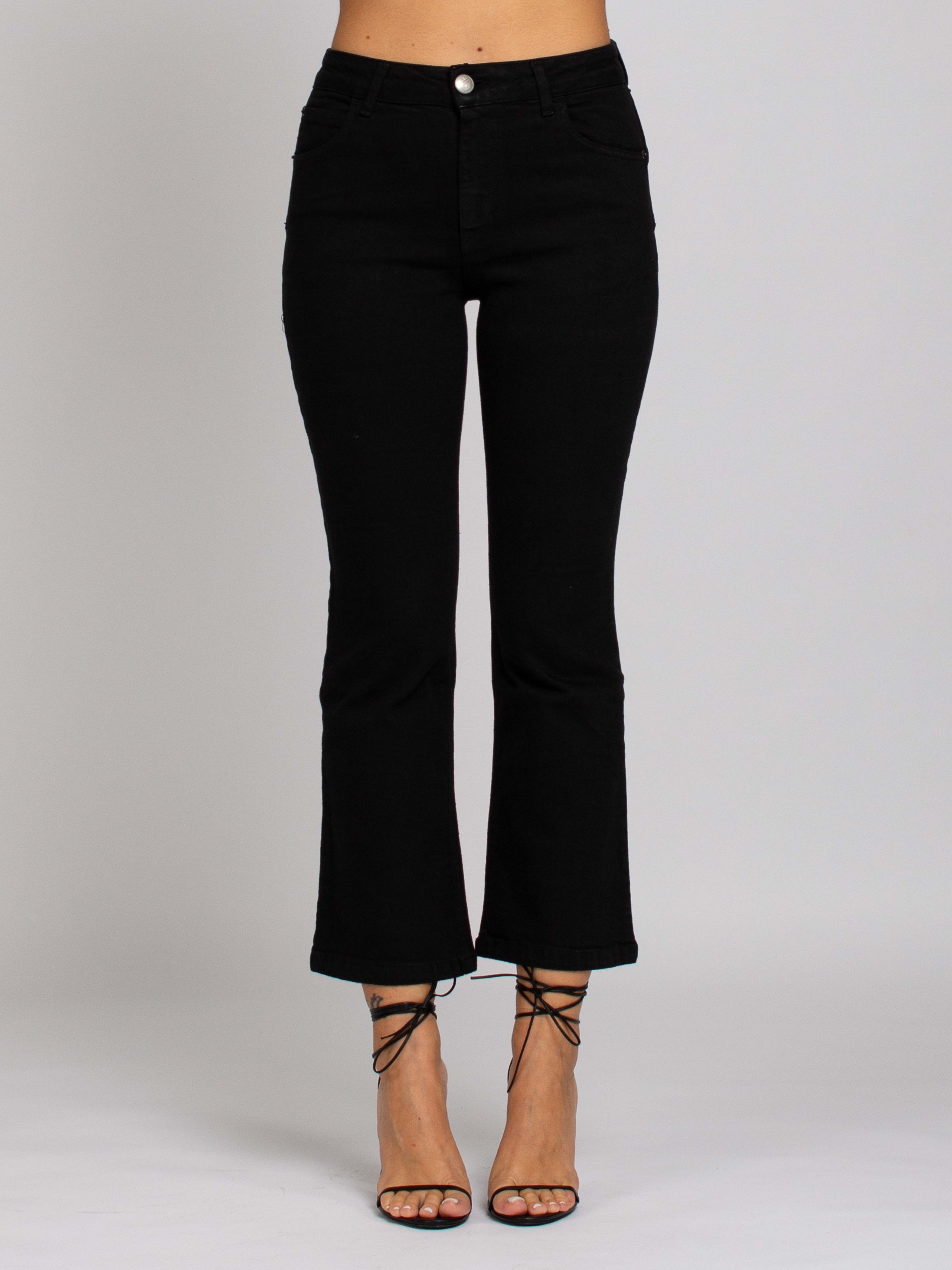 Anna Vita Media Push Up - Denim Black