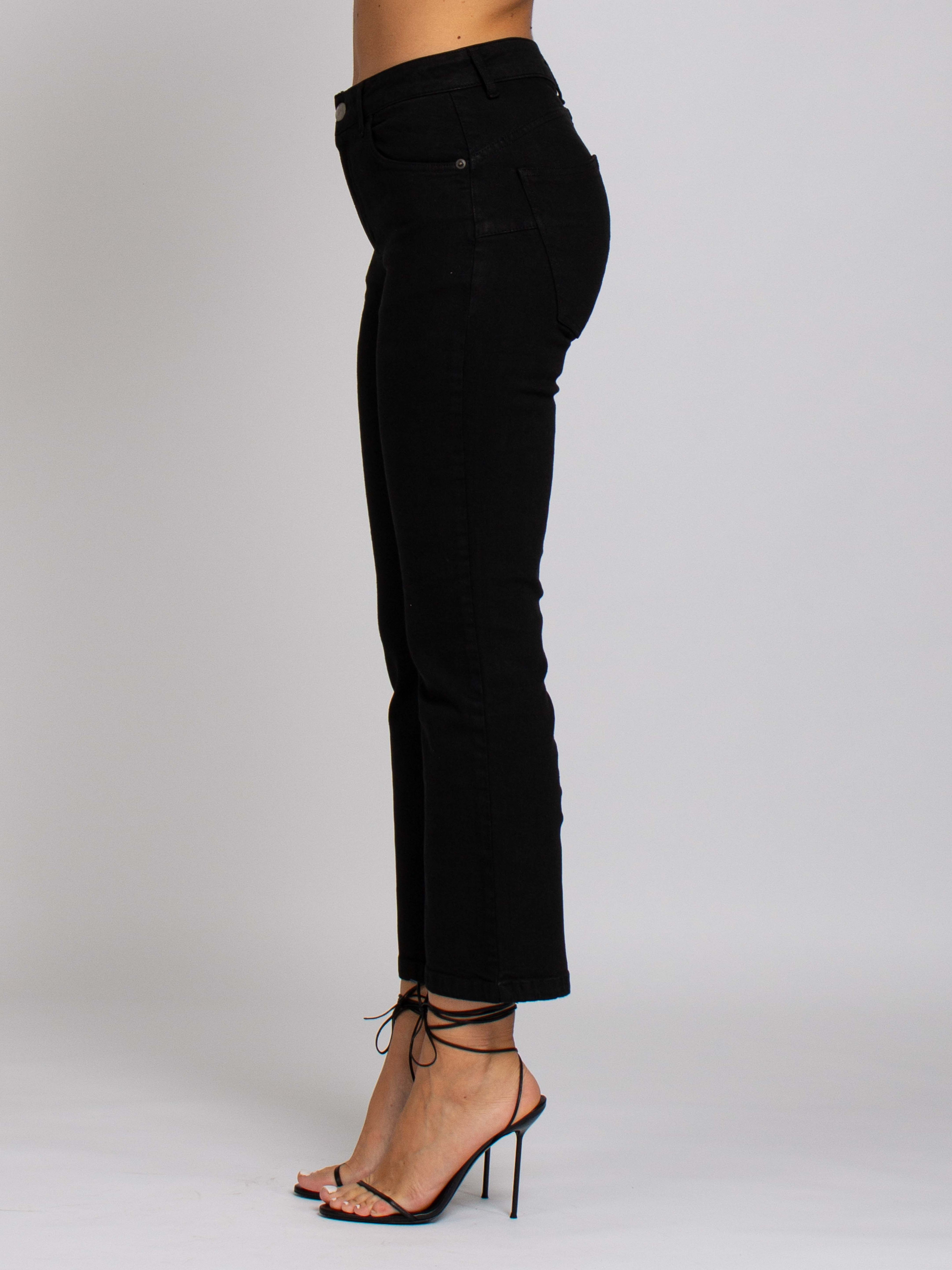 Anna Vita Media Push Up - Denim Black