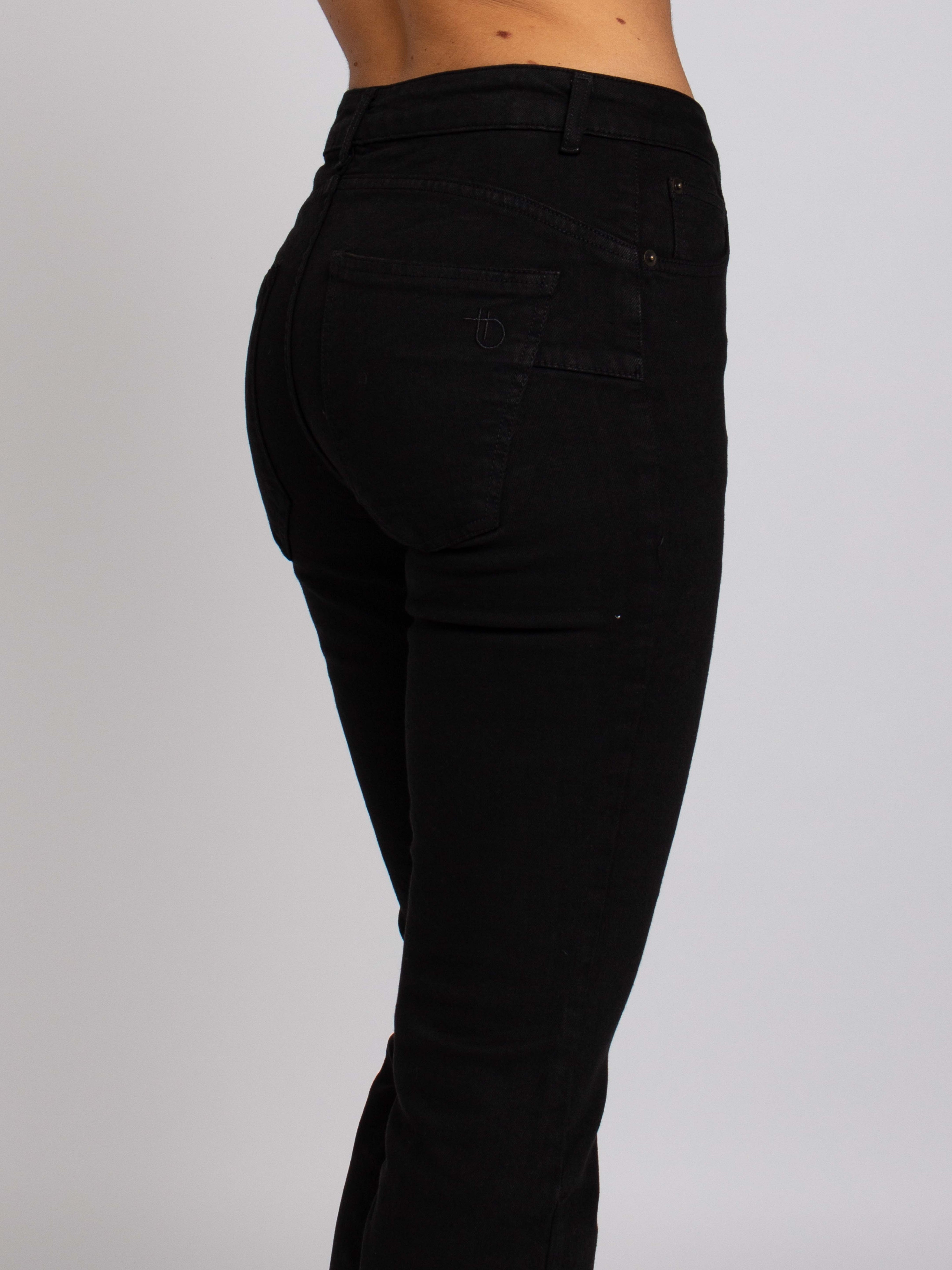 Anna Vita Media Push Up - Denim Black
