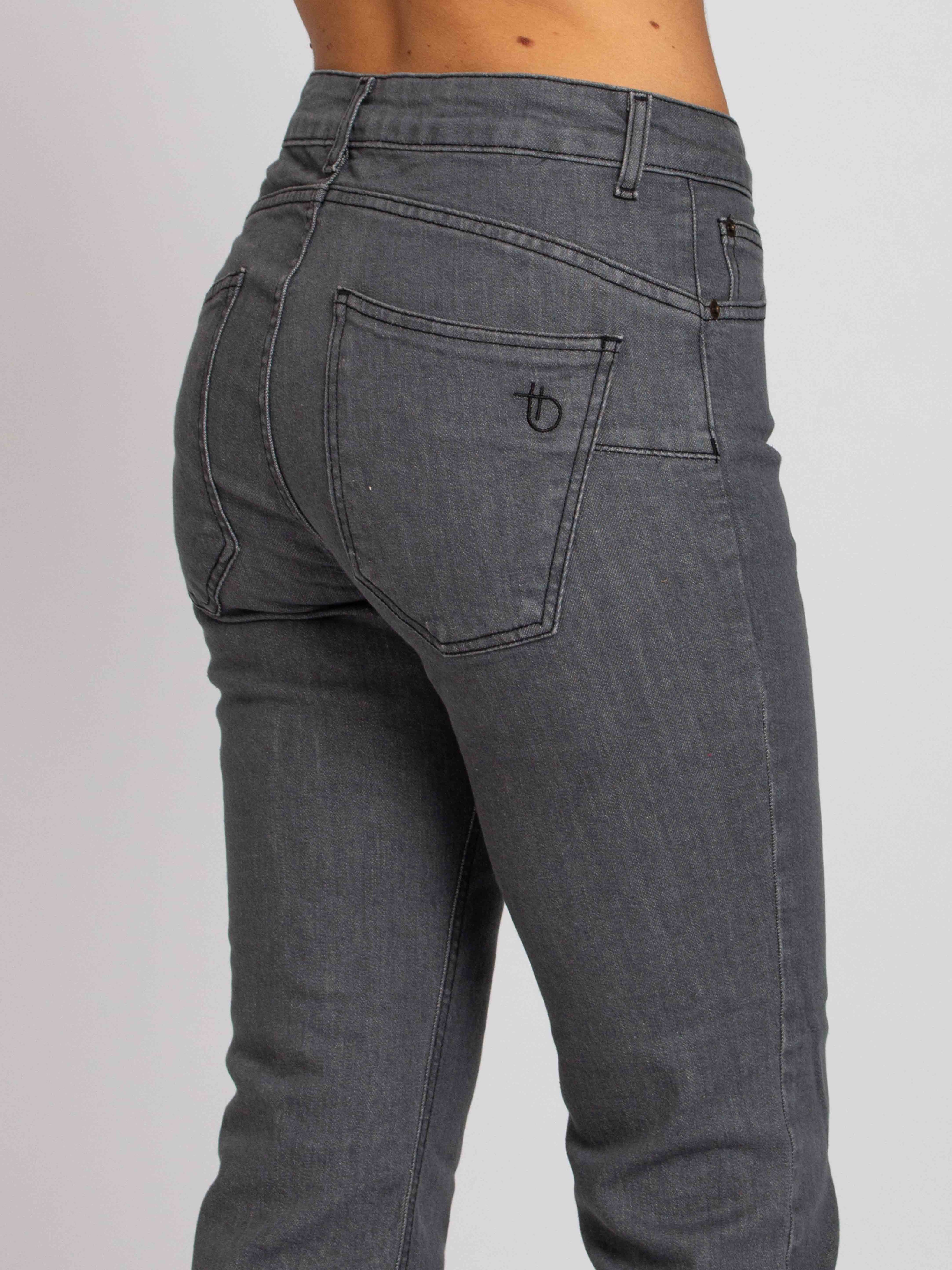 Anna Vita Media Push Up - Denim Grey