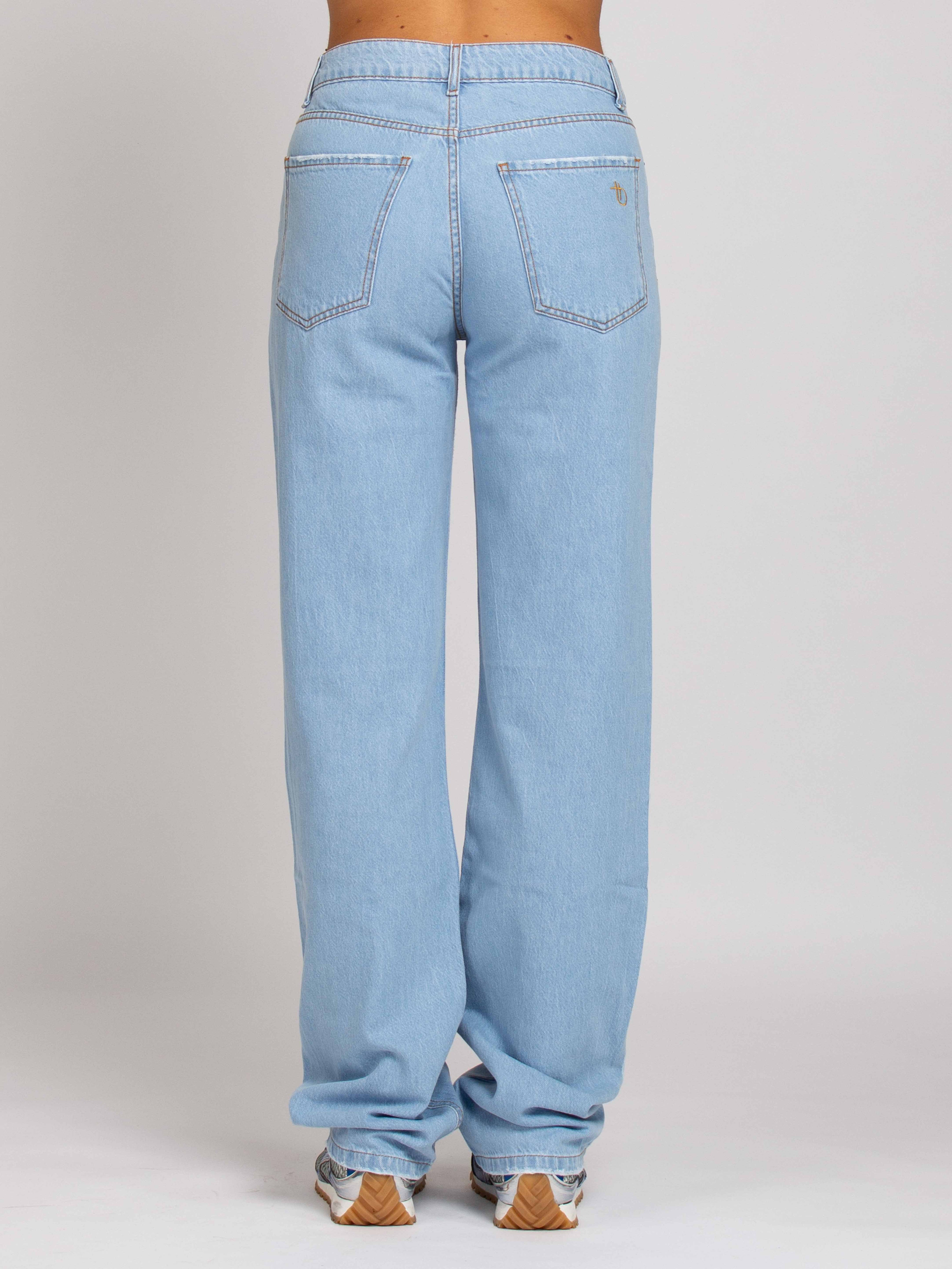 Kate Vita Alta Relaxed - Denim Chiaro